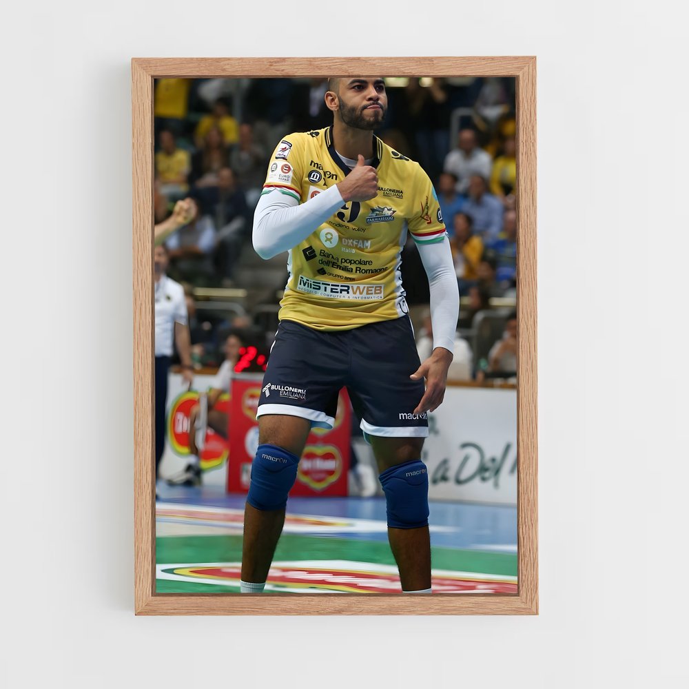 Poster Earvin ngapeth – affiche Volleyball (vue 4)